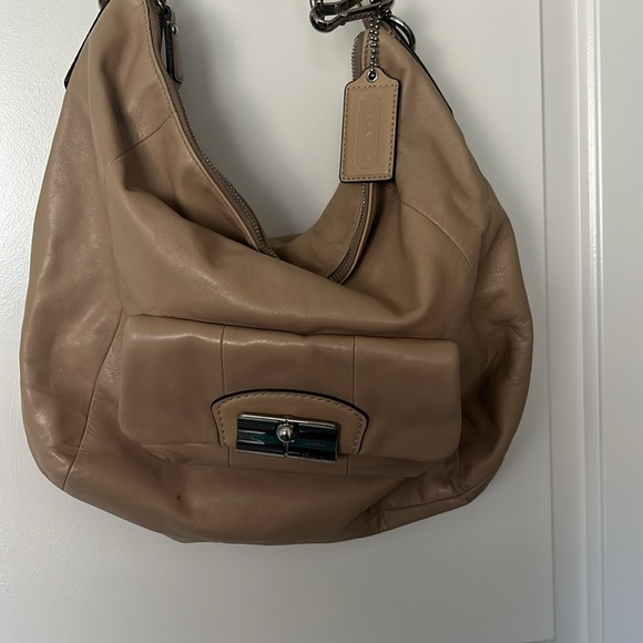 COACH Kristin Leather Crossbody Beige Convertible Shoulder Bag 14769 - Picture 16 of 17